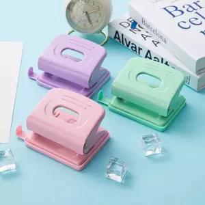 타공기 6mm 펀칭기 2공 종이펀청기 간격 조절 사무용 2공타공기 (WE50EF1)