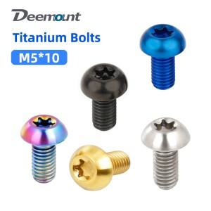 Deemount 디스크 브레이크 로터 티타늄 볼트, 자전거 제동 디스크, 고장력 초경량 패스너, CNC T25 Torx TC