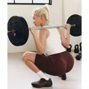 MUSINSA STANDARD SPORTS [진유나 PICK]무브컴피 4부 힙셔링 레깅스 우먼 (2color)