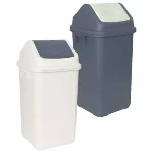 고품질 사각 스윙 뚜껑 쓰레기통 30L 1P 휴지통 분리수거통 (WC1199B)
