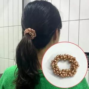 묶음머리 진주머리끈 고무줄 곱창밴드 샴페인펄 진주머리끈 곱창머리끈 곱창밴드
