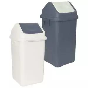 사각 스윙 뚜껑 쓰레기통 30L 1P 휴지통 분리수거통 분리수거휴지통 (WC1199B)