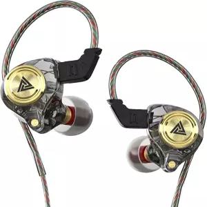 이어 모니터 헤드폰 휴대용 3.5mm 유선 게이밍 이어버드 마이크가 장착된 가수 뮤지션을 위한 하이파이