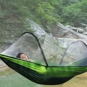 해먹 모기장 간이 침대 가정용 감성 캠핑 용품 휴대용 원터치모기장텐트 (WA2956C)