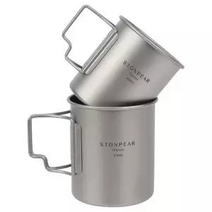 티타늄 캠핑 컵 머그컵 티탄 초경량 백패킹 300/450ml 초경량머그컵 (WA6E1C2)