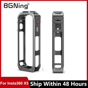 인스타360 호환 X5 확장 케이스 360 카메라 케이지 조작용 콜드 슈 마운트 마그네틱 베이스 메탈 보호 프레