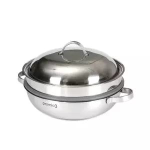 국내산 키친아트 통삼중 올스텐 2단찜냄비(전골) 28cm 찜냄비 전골냄비 (WDAA397)
