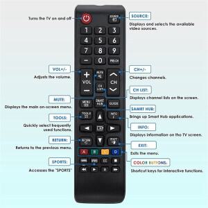 삼성 호환 LG호환 HD LCD 스마트 호환 TV용 ABS 고 리모컨 AA59-00786A 범용 기타  교체용