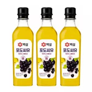 백설 포도씨유 900ml 3개