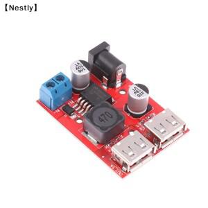 DC 9V 12V 24V 36V ~ 5V 3A 더블 USB 충전 DC-DC 스텝다운 컨버터 자동차 태양광 전압 조정 전원 공급 장치