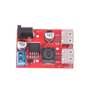 DC 9V 12V 24V 36V 5V 3A로 변환하는 듀얼 USB 충전 DC-DC 스텝다운 컨버터 차량용 태양광 전압 조정 전원