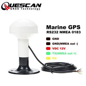12V 해양 GPS 안테나 수신기 RS232 NMEA0183 호환 로렌스 레이마린 가민 호환 NMEA 0183 4800 보드