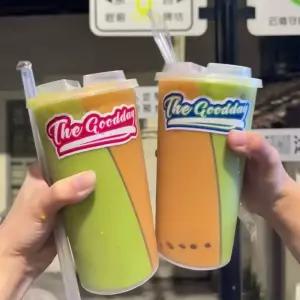 투톤 물컵 음료용기 투명 카페 음료컵 아이스 커피 음료수컵 포장용기 일회용컵