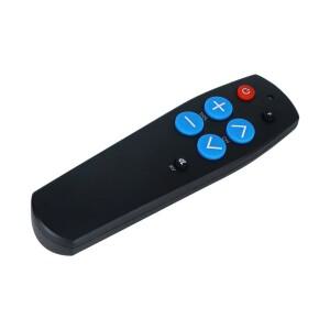 용 대형 버튼 리모컨 - 스마트 호환 TV/스트리밍 박스/DVD용 7개의 큰 학습 코드 불필요