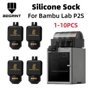 Bambu Lab P2S 핫엔드 히팅 블록 커버 고온 저항 실리콘 소켓 3D 프린터 액세서리용