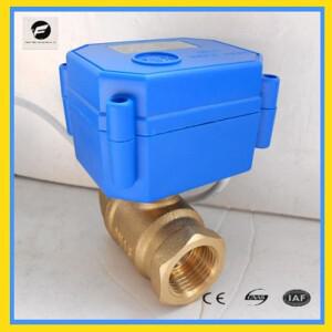 CWX-15Q/N 양방향 황동 전기 볼 밸브 누수 DC3-6v DC5v DC12v 1/2 인치 3/4 1 CR01 CR05
