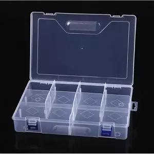 고품질 대형 10칸 칸막이 소품 보관 케이스 30x20x6 나사보관함 (WD295CA)