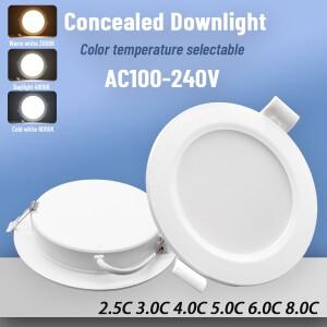 4pcs LED 통 AC100-240V 3000K 천장 조명 6W 10W 14W 17W 20W 24W 최근 라운드 패널 실내