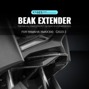 [호환품]야마하 XMAX 300 XMAX300  2024용 모터사이클 프론트 페어링 비크 익스텐더 스포일러 윙렛 에어로