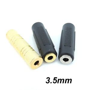 3.5mm 암 잭 스테레오 커넥터 커플러 어댑터 오디오 케이블 연장 자동차 AUX DVD A7 용 금 니켈 도금