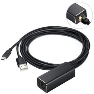 Fire TV 스틱 용 RJ45 이더넷 어댑터에  1m 3 In 1 마이크로 USB 전원 공급 장치 100M 480Mbps LAN 네트워
