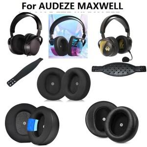 Audeze Maxwell 헤드폰용 쿨링 젤 이어 패드 대형 커버 쿠션 가죽 머리띠 교체