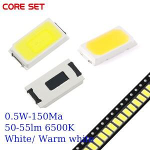 백색광 SMD 5730 LED 다이오드 (3.2 ~ 3.4V) 5630/5730-CW/WW 0.5W-150Ma 50-55lm 6500K 100 개