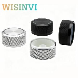 알루미늄 스틸 투명 손잡이 30×15mm 악기 장비용 오디오 증폭기 볼륨 스위치 플라워/D 모양의 구멍 6mm