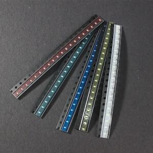 100PCS 0603 0805 SMD LED 다이오드 하이라이트 발광 칩 5 색 소형 빨간색 흰색 노란색 녹색 파란색 DIY 키