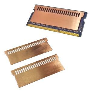 2Pcs 순수 구리 노트북 게임용 메모리 방열판 냉각 라디에이터 RAM 쿨러 0.5mm