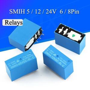 2-20PCS 5v 12v 24v SMIH-05VDC-SL-C 릴레이 250V 16A 8PIN SMIH-05V 12V 24VDC-SL-A 6Pin
