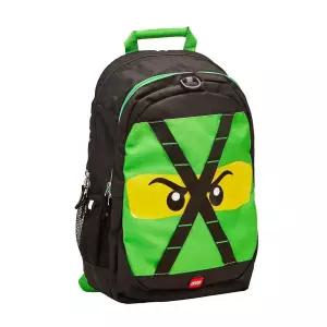 LEGO NINJAGO 아동용 학교 백팩 책가방, 여행, 이동 중, 개학, 남아 및 여아용, 초록색., 원사이즈, Lego