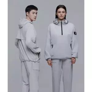 NATIONALGEOGRAPHIC N242UFT940 아델리 경량 우븐 스트레치 긴팔 아노락 ICE GREY