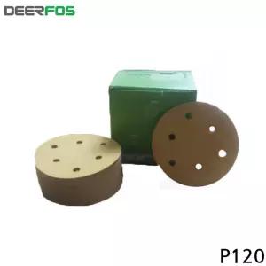 디어포스 125mm 6H 샌드페이퍼 100매입 120방 그라인더 흡진사포 종이
