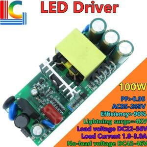 60W 70W 80W 90W 100W 조명 변압기 AC85-305V LED 드라이버 전원 출력 DC22-120V 450mA 1250mA 2400mA 3000