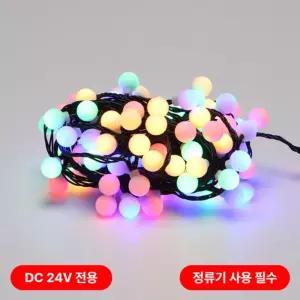 비츠온 LED 트리구 볼(앵두) 96구 연결형(DC24V) 흑색선 4(RGBY)(정류기 별도) in-55971전구 크리스마스 장