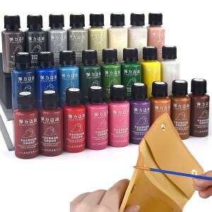 무광택 탄성 가장자리 씰링 오일 가죽 염료 DIY 페인트 제품 리노베이션 트리밍 안료 30ml