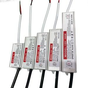 1PCS AC 110V 220V 슬림 DC12v 24v 전원 공급 장치 변압기 100W IP67 Led 모듈 스트립 드라이버 어댑터