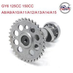 레이싱 캠축 A8 A9 A10 A11 A12 A13 A14 A15 GY6 125CC 1P52QMI 1P57QMJ aja Kazuma Taotao ATV 쿼드 고 카