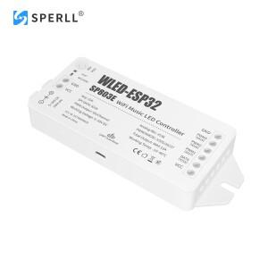 WLED ESP32 컨트롤러 WiFi 음악 SP803E (Ws2811 WS2812B RGBW SK6812 PWM 1-3채널 UART 다운로드 5V 12V 24
