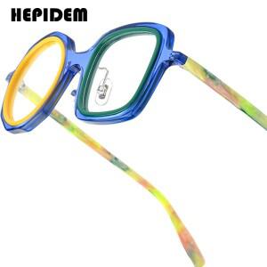 FONEX HEPIDEM 아세테이트 안경 프레임 라운드  디자인 레트로 빈티지 일본 9356 남녀공용 신제품