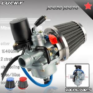 [호환품]야마하 JOG 1E40QMB E-TON 용 모페드 스쿠터 2 스트로크 에어 필터 포함 기화기 19mm 50cc 90cc