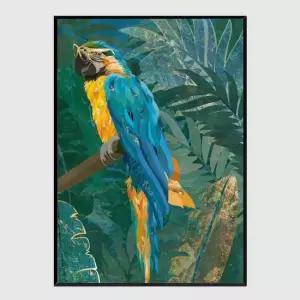 동물 액자 Blue parrot in the rainforest A2사이즈 그림액자