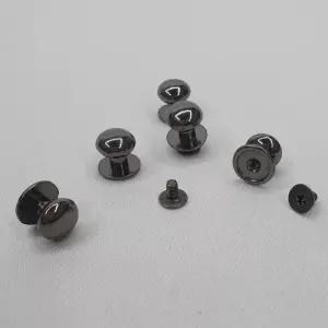 [룽스_63]부자재 단추 솔트레지 흑니켈 단추부자재 10mm 5P