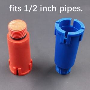 남성용 플러그 연장 PPR 파이프 캡 스토퍼 고무 실링 링 20mm DN15 수도관 피팅