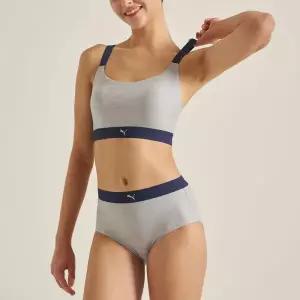 PUMA BODYWEAR 액티브 스포츠 런닝 브라팬티 M.GY
