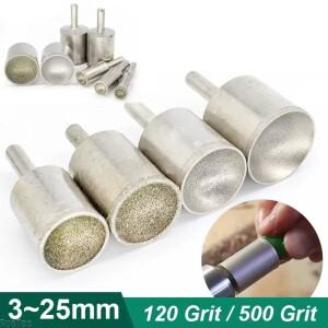 1Pcs 3M 호환m-25mm 다이아몬드 구형 오목 헤드 그라인딩 비트 로터리 도구용 옥 원형 비즈 연마
