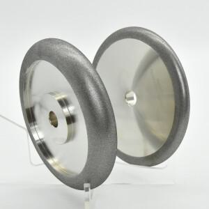 CBN 레이디스 휠 150mm 5/8'' 보어 (칼 톱니용) 두께 1'' R6.35mm 스테인리스강/탄소강용