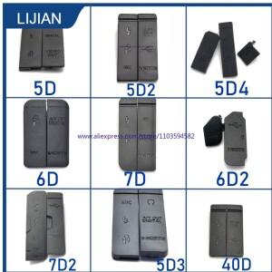 USB 고무 도어 HDMI 호환 마이크 입력/비디오 출력 하단 커버 (캐논 호환 EOS 6D 7D 40D 5D2 5D3 5D4 II IV