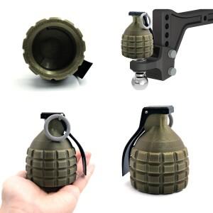 50mm 토우 바 그레네이드 프로프 커버 캡 장식품 범용 히치 보호용 자동차